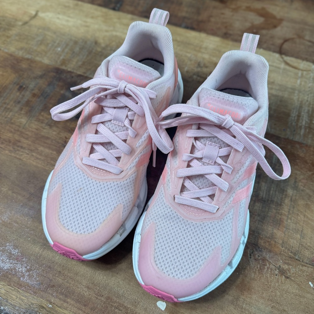 Adidas Climacool Pink Mesh Running Sneakers | Women’s 7